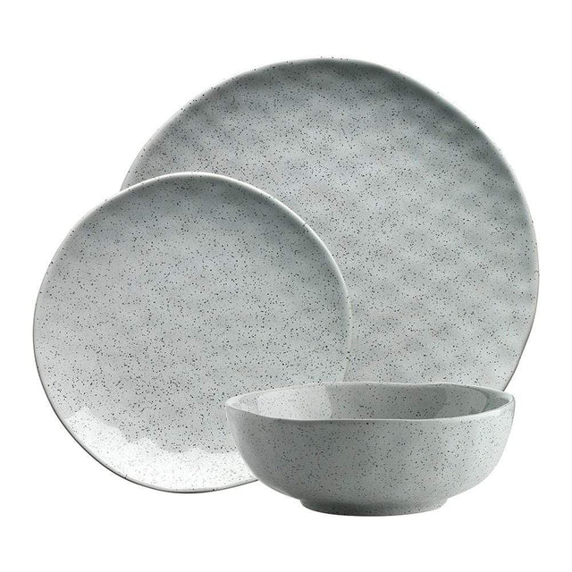 2-Piece Pottery Duck Egg Dinnerware Set