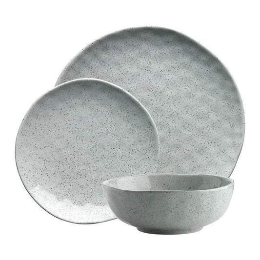 2-Piece Pottery Duck Egg Dinnerware Set