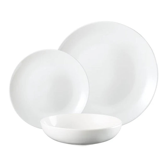 12-Piece Dinnerware Set, White