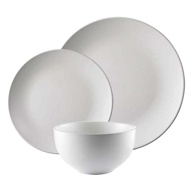 Classic 12-Piece Dinnerware Set-White